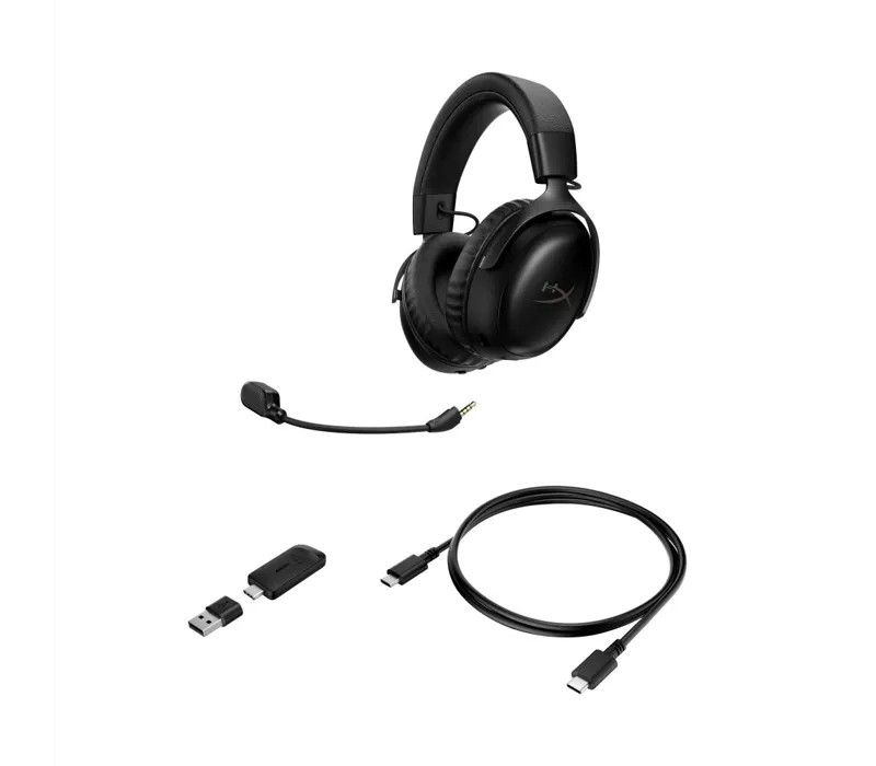 HyperX Cloud III S Wireless Over Ear Gaming Headset Black - A59YZAA
