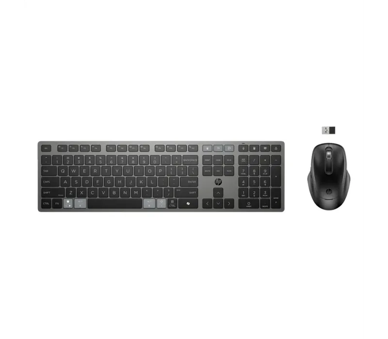 HP 725 Multi-Device Rechargeable Wireless Keyboard and Mouse Combo