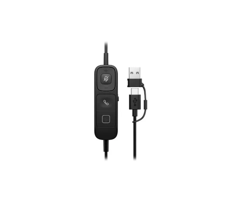 HP Poly Mission 820 Stereo USB Wired Headset - D16LSAA