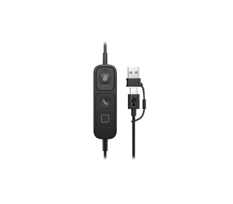 HP Poly Mission 420 Stereo USB Wired Headset - D14Z3AA