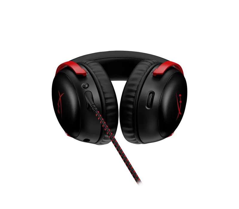 HyperX Cloud III Over Ear Wired Gaming Headset Black/Red - 727A9AA