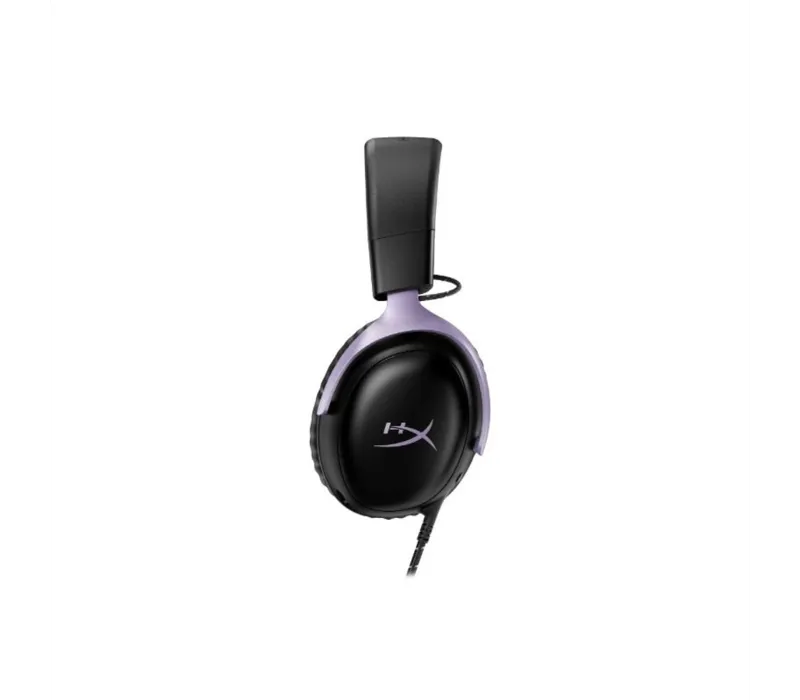 HyperX Cloud III Over Ear Wired Gaming Headset Black/Lavender - DF7F0AA