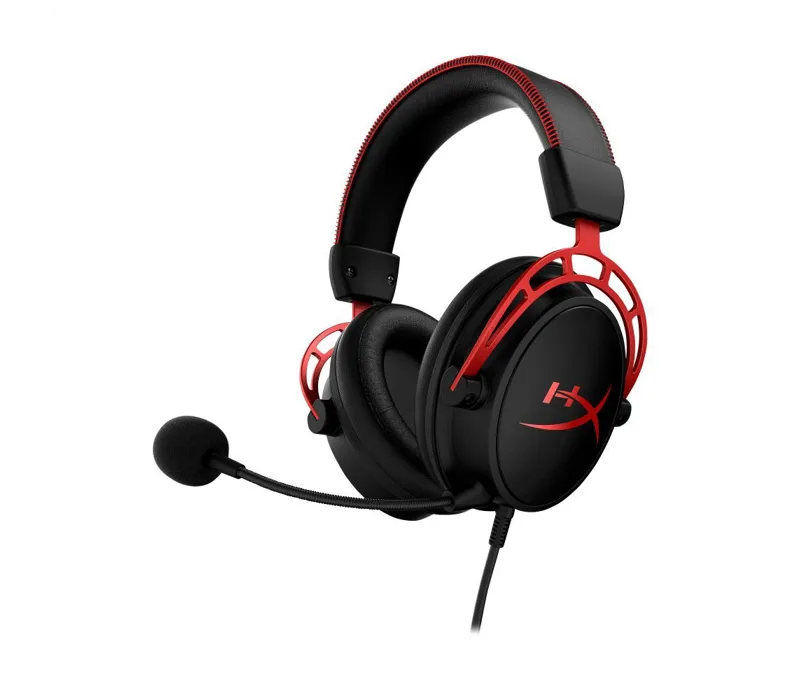 HyperX Cloud Alpha Over Ear Wired Gaming Headset Black/Red - 4P5L1AM
