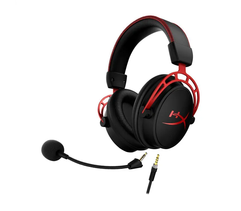 HyperX Cloud Alpha Over Ear Wired Gaming Headset Black/Red - 4P5L1AM