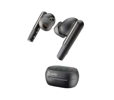 Poly Voyager Free 60+ UC M Carbon Black / BT700 USB-C Adapter + Touchscreen Charge Case - PN 7Y8H0AA