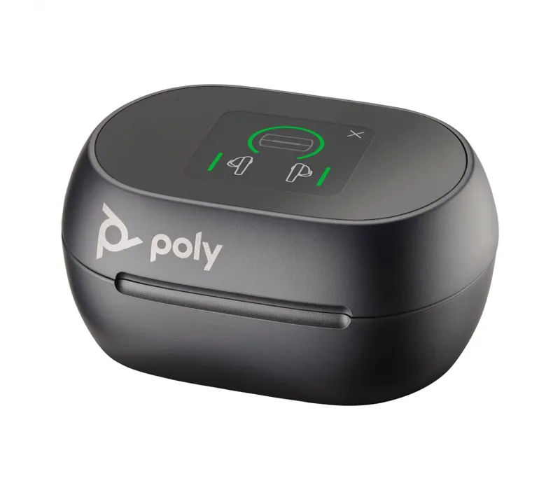 Poly Voyager Free 60+ UC M Carbon Black / BT700 USB-C Adapter + Touchscreen Charge Case - PN 7Y8H0AA
