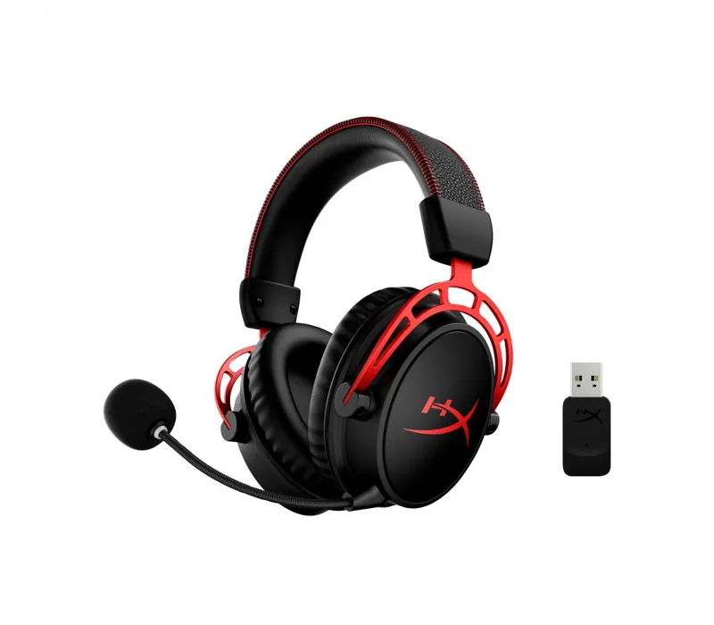 HyperX Cloud Alpha Over Ear Wireless Gaming Headset Black/Red - 4P5D4AA