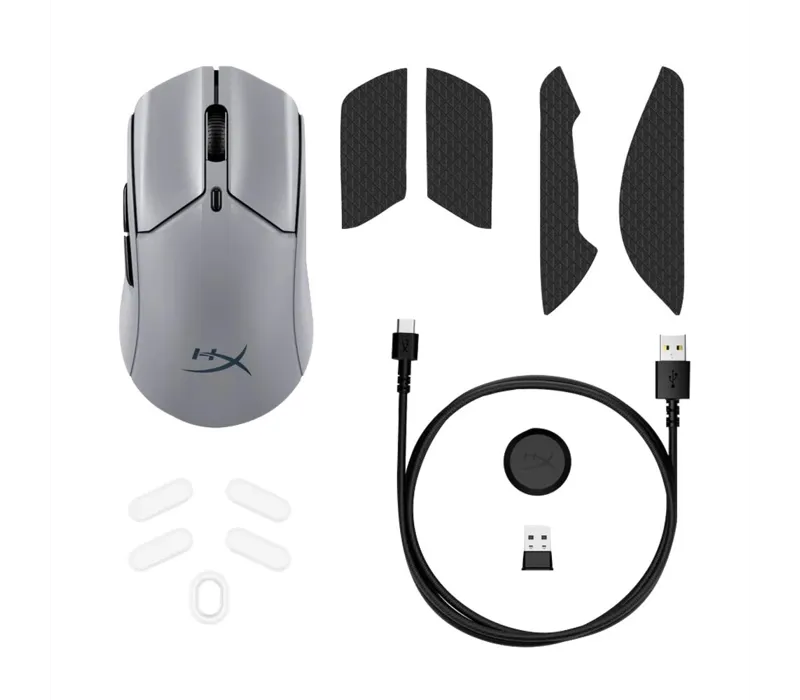 HyperX Pulsefire Haste 2 Pro 4K Wireless Gaming Mouse - Grey - A1KY5AA