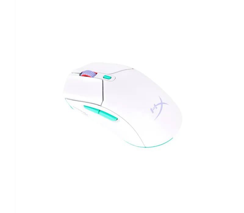 HyperX Pulsefire Haste 2 Core Wireless Gaming Mouse - White/Green/Purple - 8R2E7AA