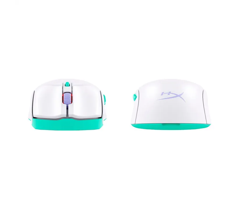 HyperX Pulsefire Haste 2 Core Wireless Gaming Mouse - White/Green/Purple - 8R2E7AA