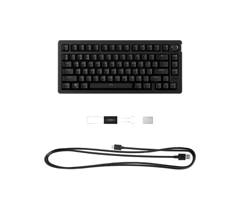 HyperX Alloy Rise 75 Mechanical Gaming Wireless Keyboard (US Layout) - Black -91Y91AA