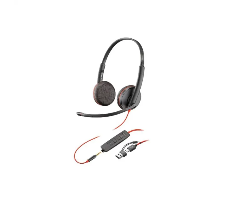 Poly Headset Blackwire 3225 USB-C/A (BULK) (8X229A6)