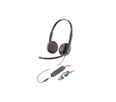 Poly Headset Blackwire 3225 USB-C/A (BULK) (8X229A6)