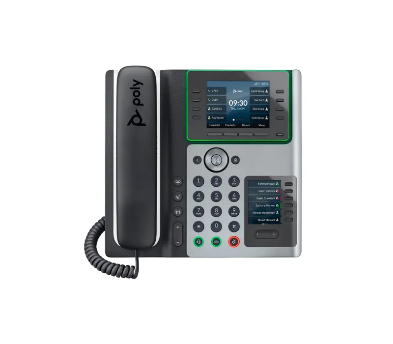 Poly Edge E400 IP Phone and PoE-enabled -82M93AA