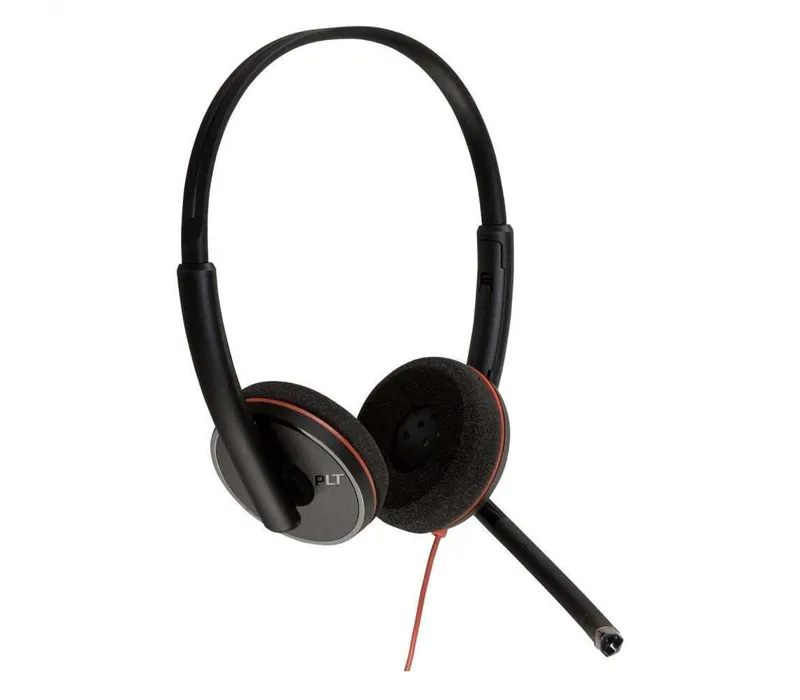Poly Blackwire 3220 Stereo USB-C Black Headset +USB-C/A Adapter (Bulk) - 8X2J9A6