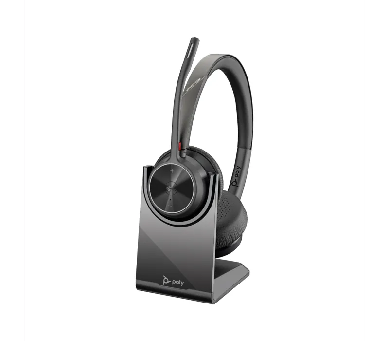 Poly Voyager 4320 Headset +BT700 dongle +Charging Stand - 77Z00AA