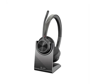 Poly Voyager 4320 UC Stereo USB-A Headset +BT700 USB-A Adapter +Charging Stand (77Y99AA)