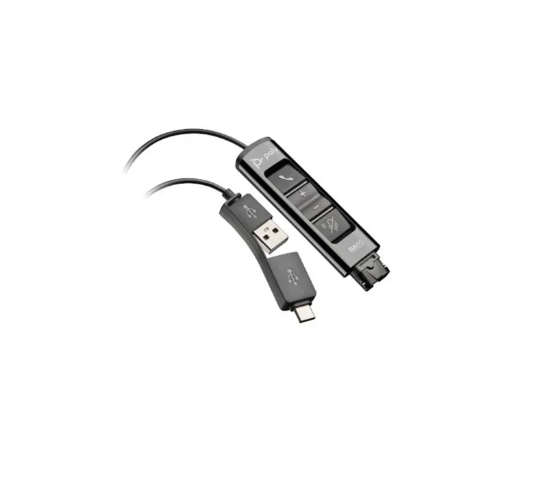 Poly DA85 USB to QD Black Adapter TAA (786C7AA)