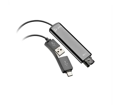 Poly DA75 USB to QD Black Adapter TAA (786C6AA)